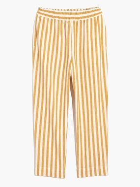 Madewell Huston Striped Cropped Pants size XS